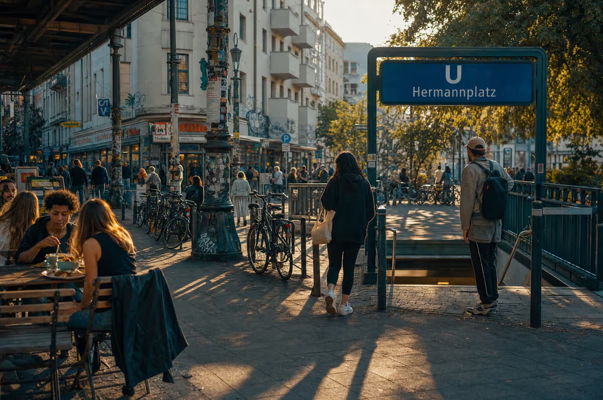 Straßenszene in Berlin-Neukölln, dem Einzugsgebiet von FIDES
