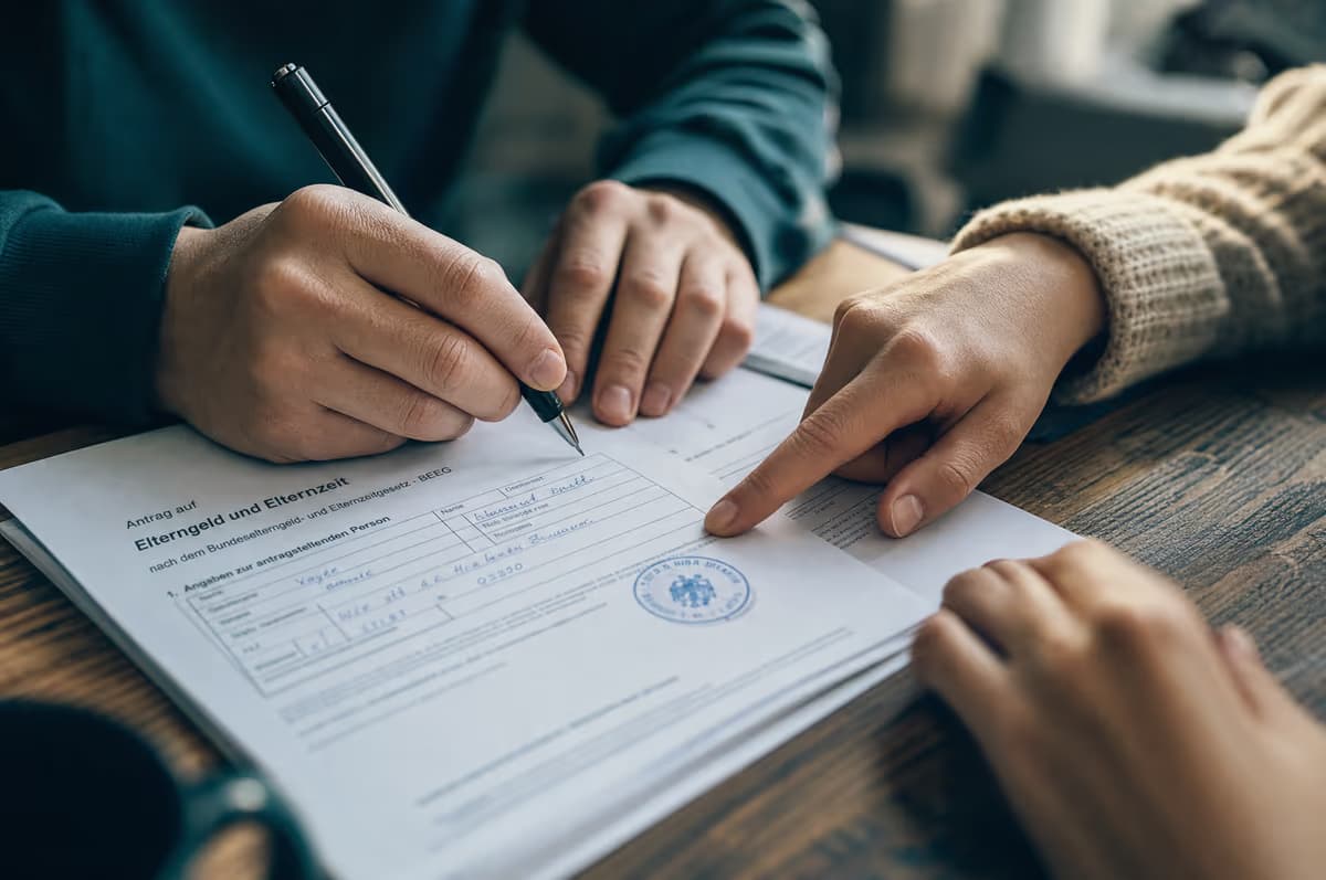 Gemeinsames Ausfüllen eines Behördenformulars